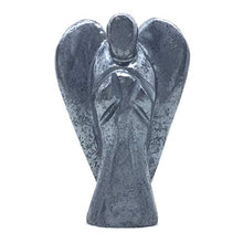 Load image into Gallery viewer, Nelson Creations, LLC Hematite Hand-Carved Natural Gemstone Crystal Healing Angel Figurine Statue, 2 Inch