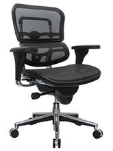 Load image into Gallery viewer, Eurotech Seating Ergohuman Mid Back Mesh Swivel Chair, Black