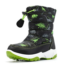 Load image into Gallery viewer, Nova Mountain Boys Girls Little Kids Winter Snow Boots,NF NFWB102 GreenDino 13