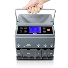Load image into Gallery viewer, Cassida C300 Professional USD Coin Counter, Sorter and Wrapper/Roller | 35% Faster Wrapping Coins with Quickload Technology | 300 Coins/Minute | Printing-Compatible | Includes 5 Wrapper Sets