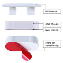 Load image into Gallery viewer, FOOFOO Bidet Toilet Seat Bumper for Bidet Attachment with Strong Adhesive White 4PACK
