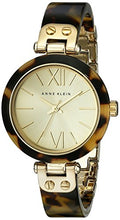 Load image into Gallery viewer, Anne Klein Women's Gold-Tone and Tortoise Brown Resin Bracelet Watch, 10/9652CHTO