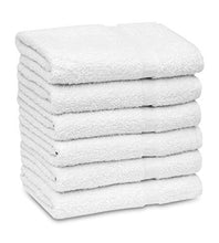 Load image into Gallery viewer, GOLD TEXTILES 60 (5 Dozen) New White Economy Bath Towel (24"x 50") Pure Cotton for Maximum Softness Easy Care-Home,spa,Resort,Hotels/Motels use (1 Dozen) (60)