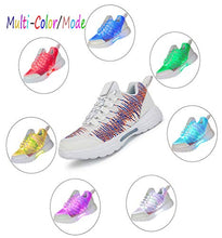 Load image into Gallery viewer, Hotdingding Fiber Optic LED Shoes Light Up Shoes for Women Men USB Charging Flashing Luminous Trainers for Festivals Christmas Party White