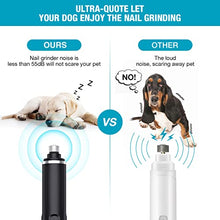 Load image into Gallery viewer, BKVESHI Dog Nail Grinder,Pet Nail Trimmer Adjustable 2-Speed Quiet Pet Nail Grinder with Dog Nail File & Nail Clipper 3 Sanding Ports Smoothing USB Rechargeable for Small Medium Large Dogs & Cats