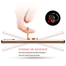 Load image into Gallery viewer, RXKEJI Cell Phone Ring Stand Finger Holder Sparkle Glitter Grip Kickstand Compatible with Universal Tablet iPad Smartphone iPhone 12 11 Pro Xs Max XR 7 8 Plus Samsung Galaxy S10 S20 Note 20 Gold