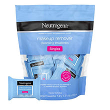 Load image into Gallery viewer, Neutrogena Makeup Remover Facial Cleansing Towelette Singles, Daily Face Wipes to Remove Dirt, Oil, Makeup & Waterproof Mascara, Gentle, Alcohol-Free, Individually Wrapped, 20 ct