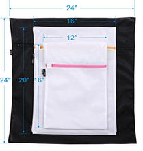 Load image into Gallery viewer, Set of 5 Mesh Laundry Bags-1 Extra Large, 2 Large & 2 Medium Bags Laundry,Blouse, Hosiery, Stocking, Underwear, Bra Lingerie, Travel Laundry Bag
