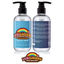 Load image into Gallery viewer, Lubilicious Anal Lube | Water Based Lubrication for Men & Women | Water Based Lube for Him & Her | Natural Water Based Lubricant | Personal Lubrication | Better Anal Lubricant | Anel Lube 8.5 oz