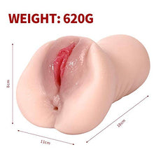 Load image into Gallery viewer, 3D Realistic Pockèt-pûssy Medical Silicone Másturbátor Cup Sêx Women Torso Dôlls with Double Holes Hand Held Blow Job Cup