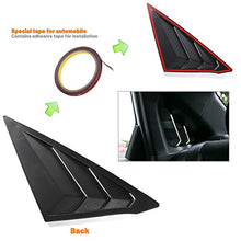 Load image into Gallery viewer, Thenice for 11th Gen Civic Racing Style Rear Side Window Louvers Air Vent Scoop Shades Cover Blinds for Honda Civic Sedan 2022 -Matt Black
