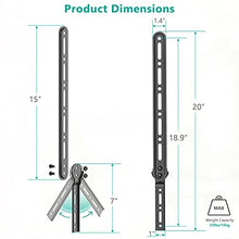Load image into Gallery viewer, WALI Bundle – 2 Items: Adjustable TV Ceiling Mount and Sound Bar Mount Bracket