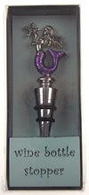 Load image into Gallery viewer, Mermaid Bottle Stopper & Wine Charms Bundle