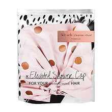 Load image into Gallery viewer, Kitsch Luxury Shower Cap for Women - Waterproof, Reusable Shower Cap for Long Hair, Fashionable Shower Cap (Blush Dot)