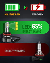 Load image into Gallery viewer, Nilight 9005 H11 LED Headlight Bulbs Kit, 350% Brightness, HB3 High Beam/ H11 Low Beam LED Bulbs Combo, 6000K Cool White, Mini Size, 4-Pack