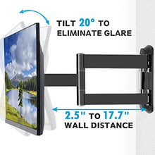 Load image into Gallery viewer, MOUNTUP TV Wall Mounts TV Bracket for Most 26-55 Inches TVs, Full Motion TV Wall Mount with Swivel and Extend 17.7 Inch, TV Mount with Swivel Articulating Arm, Max VESA 400x400mm, MU0009