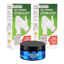 Load image into Gallery viewer, Premium Cotton Gloves Regular 24 Packs and Touch Screen Friendly Gloves