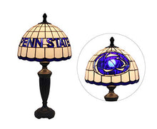 Load image into Gallery viewer, Yogoart 12-inch Wide NCAA Penn State Nittany Lions Stained Glass Table Lamp 24.8-inch Total Height