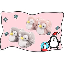 Load image into Gallery viewer, Womens Cute Penguin Animal Slippers Novelty Cozy Fuzzy Slippers Soft Plush Winter Warm House Shoes Grey