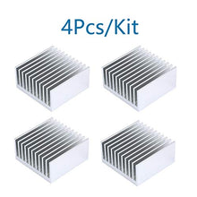 Load image into Gallery viewer, 4Pcs 40mm Gpu Heatsink Kit 40 x 40 x 20mm /1.57 x 1.57 x 0.79 inch Aluminum Peltier Cooler Heat Sinks Small Cooling Fin for 3D Printers, TEC1-12706 Thermoelectric Cooler, Chipset CPU LED Power A