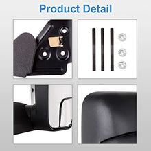 Load image into Gallery viewer, ECCPP Black Manual Adjusted Side View Mirror Tow Towing Mirrors Left & Right Pair Set Replacement fit for 94-01 Dodge Ram 1500, 94-02 Ram 2500 3500 Truck