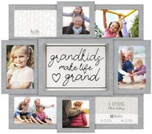 Load image into Gallery viewer, Malden 8-Op. Grandkids Collage Picture Frame, Gray