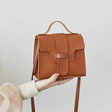 Load image into Gallery viewer, Messenger Bags for Women Thenlian Solid Crossbody Messenger Handbag Purse Totes Shoulder Bags(Free, Brown)