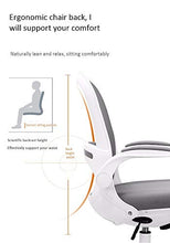 Load image into Gallery viewer, NOLOGO Desk Chair Flip-up Armrest Ergonomic Task Chair Compact 120° Locking 360° Rotation Seat Surface Lift Reinforced Nylon Resin Base (Color : K704)