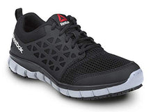 Load image into Gallery viewer, Reebok Work Sublite Cushion Work, Black/Gray, Women's, Slip Resistant Athletic Work Shoe (10.0 W)