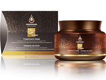 Load image into Gallery viewer, Moroccan Gold Series Treatment Mask – Deep Hydrating Argan Oil Hair Mask for Dry, Damaged, Color Treated and Curly Hair Enriched with Keratin – Sulfate Free Natural Hair Repair Treatment, 8.45oz