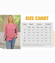 Load image into Gallery viewer, Long Sleeve Tops Womens Green V Neck Sweatshirts Winter Clothes S