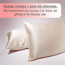 Load image into Gallery viewer, Ravmix 100% Pure Natural Mulberry Silk Pillowcase for Hair and Skin King Size, 21 Momme 600TC Hypoallergenic Both Sides Soft Breathable with Hidden Zipper, 20×36 inches, 1PCS, Beige