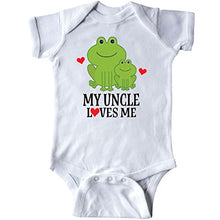 Load image into Gallery viewer, inktastic My Uncle Loves Me Frog Infant Creeper 6 Months White 2cff8