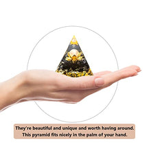 Load image into Gallery viewer, Crystal Spheres Orgone Pyramid Amethyst Obsidian Stone Protection Crystals Chakra Meditation Pyramid Energy Generator Healing Stones Attract Wealth Lucky Home Decor Lucky Crystals
