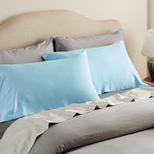 Load image into Gallery viewer, Bedsure Bamboo King Size Pillow Cases 2 Pack - White Cooling Pillowcases Set of 2 with Envelope Closure, Cool and Breathable Pillow Case, 20x40 inches