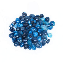 Load image into Gallery viewer, Royal Sapphire River Rocks, Pebbles, Outdoor Decorative Stones, Natural Gravel, For Aquariums, Landscaping, Vase Fillers, Succulent, Tillandsia, Cactus pot, Terrarium Plants, 4.5 LB. (72-Oz).