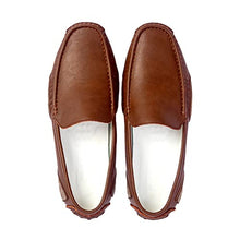 Load image into Gallery viewer, LUODENGLANG Men's Loafers Casual Shoes Slip On Premium Genuine Leather Driving Shose Penny Loafers for Men Lightweight Breathable Brown 10.5 M45