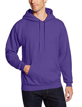 Load image into Gallery viewer, Hanes Men's Pullover Ecosmart Fleece Hooded Sweatshirt, purple, Medium