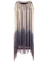 Load image into Gallery viewer, Vijiv Women's 1920s Gatsby Long Swinging Fringe Tassel Flapper Cocktail Dress, Beige, Large