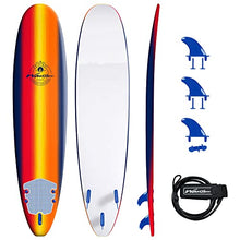 Load image into Gallery viewer, WAVESTORM 8ft Classic Longboard Surfboard Navy Sunburst