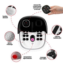 Load image into Gallery viewer, Medical king Foot Spa with Heat and Massage and Jets Includes A Remote Control A Pumice Stone Collapsible Foot Spa Massager with Heat and Massage Bubbles and Vibration
