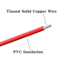 Load image into Gallery viewer, BNTECHGO 22 Gauge PVC 1007 Solid Electric Wire Black 50 ft 22 AWG 1007 Hook Up Tinned Copper Wire