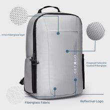 Load image into Gallery viewer, GetxGo: Fireproof Bag, Document Pouch and Organizer Kit Combo - Important Document Organizers for Home, Money, Cash, Passport. Size 20 x 13.5 x 5 inches