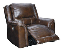 Load image into Gallery viewer, Signature Design by Ashley Catanzaro Power Recliner Adjustable Headrest Mahogany
