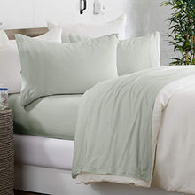 Load image into Gallery viewer, Lightweight Microfiber Sheets. Soft, Cozy Sheets. Breathable, Wrinkle Free Bed Sheet Set. Emery Collection (Queen, Pale Green)
