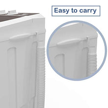 Load image into Gallery viewer, Portable Washing Machine, KUPPET 16.5lbs Compact Twin Tub Wash&Spin Combo for Apartment, Dorms, RVs, Camping and More, White&Brown