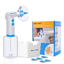 Load image into Gallery viewer, BOCOOLIFE Electric Earwax Removal Ear Irrigation System - Electric Ear Irrigation Kit Ear Cleaner Ear Wax Washer Safe and Easy Ear Cleaning with 4 Pressure Levels, 5 Disposable Tips & Ear Catch Basin