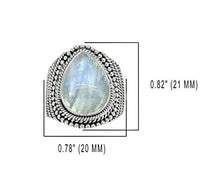 Load image into Gallery viewer, YoTreasure Rainbow Moonstone Ring 925 Sterling Silver Jewelry (11)