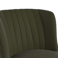 Load image into Gallery viewer, Novogratz Brittany Upholstered Accent, Green Linen Chair