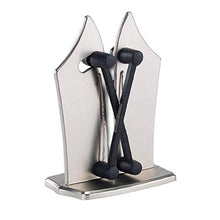Load image into Gallery viewer, Professional Knife Sharpener Multipurpose Scissors Knife Sharpeners Manual,Best Kitchen Knife Sharpening with Diamond, Tungsten Steel, Ceramic Stone Non-Slip Base and Ergonomic Design